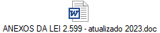 ANEXOS DA LEI 2.599 - atualizado 2023.doc