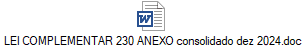 LEI COMPLEMENTAR 230 ANEXO consolidado dez 2024.doc