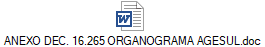 ANEXO DEC. 16.265 ORGANOGRAMA AGESUL.doc
